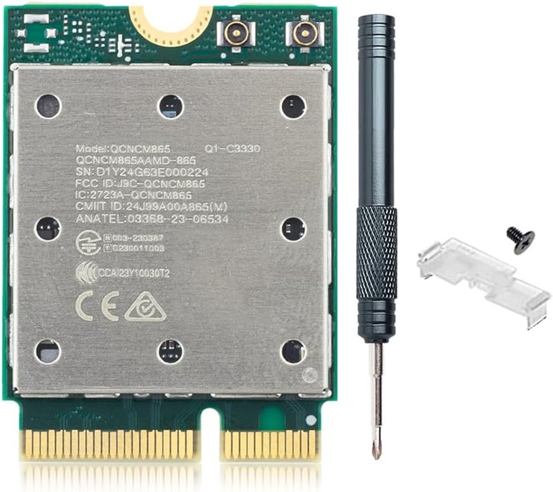 DERAPID WiFi 7 QCNCM865 M.2 Key E WiFi Card BT5.3 Tri-Band Network Card 5800Mbps M.2 Wireless Adapter for AMD Motherboards Win 11 Only - Image 1